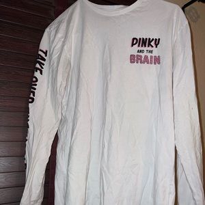 Pinky and the brain sweatshirt.